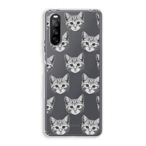 CaseCompany Kitten: Sony Xperia 10 III Transparant Hoesje