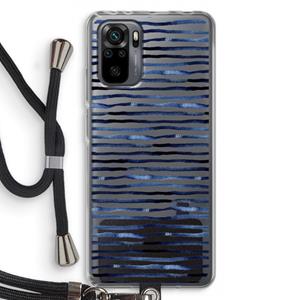 CaseCompany Verrassende lijnen: Xiaomi Redmi Note 10 Pro Transparant Hoesje met koord