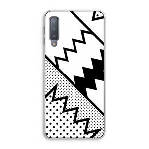 CaseCompany Pop Art #5: Samsung Galaxy A7 (2018) Transparant Hoesje