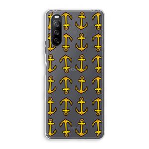 CaseCompany Musketon Anchor: Sony Xperia 10 III Transparant Hoesje