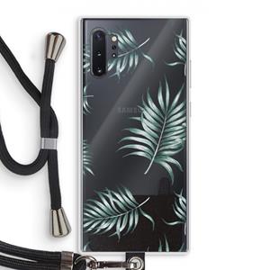 CaseCompany Simple leaves: Samsung Galaxy Note 10 Plus Transparant Hoesje met koord