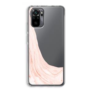 CaseCompany Peach bath: Xiaomi Redmi Note 10 Pro Transparant Hoesje