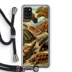 CaseCompany Haeckel Chelonia: Samsung Galaxy A21s Transparant Hoesje met koord