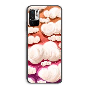 CaseCompany Katoen Wolken: Xiaomi Redmi Note 10 5G Transparant Hoesje
