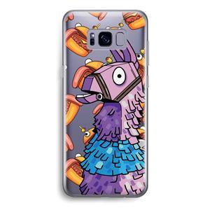 CaseCompany Loot Burger: Samsung Galaxy S8 Transparant Hoesje