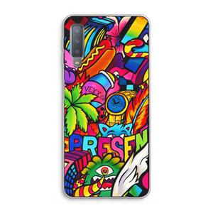 CaseCompany Represent: Samsung Galaxy A7 (2018) Transparant Hoesje