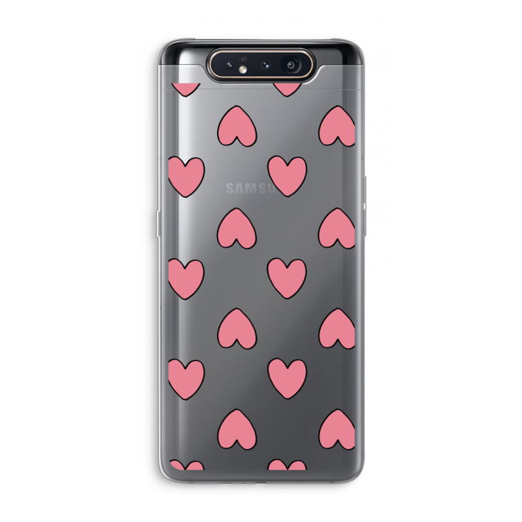 CaseCompany Ondersteboven verliefd: Samsung Galaxy A80 Transparant Hoesje