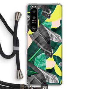CaseCompany Fantasie jungle: Sony Xperia 1 III Transparant Hoesje met koord