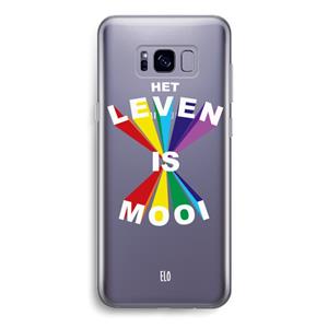 CaseCompany Het Leven Is Mooi: Samsung Galaxy S8 Transparant Hoesje