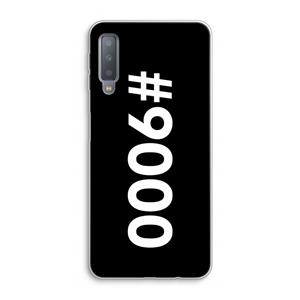 CaseCompany 9000: Samsung Galaxy A7 (2018) Transparant Hoesje