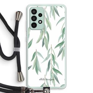 CaseCompany Branch up your life: Samsung Galaxy A52s 5G Transparant Hoesje met koord