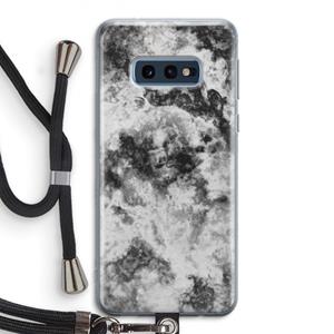 CaseCompany Onweer: Samsung Galaxy S10e Transparant Hoesje met koord