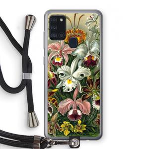 CaseCompany Haeckel Orchidae: Samsung Galaxy A21s Transparant Hoesje met koord