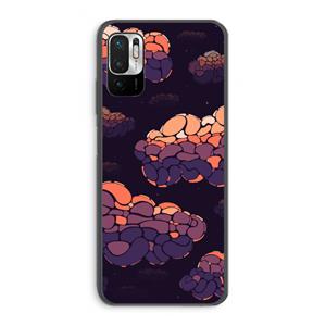 CaseCompany Patroon Wolken: Xiaomi Redmi Note 10 5G Transparant Hoesje