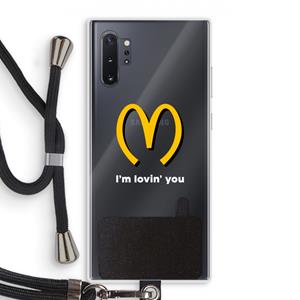 CaseCompany I'm lovin' you: Samsung Galaxy Note 10 Plus Transparant Hoesje met koord