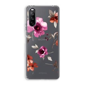 CaseCompany Geschilderde bloemen: Sony Xperia 10 III Transparant Hoesje