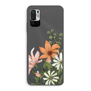 CaseCompany Floral bouquet: Xiaomi Redmi Note 10 5G Transparant Hoesje