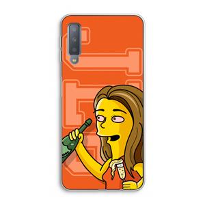 CaseCompany Jamie Lee Simpson: Samsung Galaxy A7 (2018) Transparant Hoesje