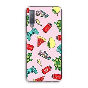 CaseCompany Things Jamie Loves: Samsung Galaxy A7 (2018) Transparant Hoesje