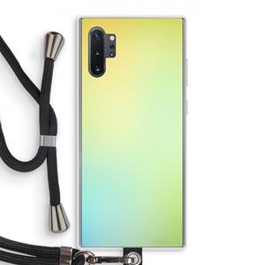 CaseCompany Minty mist pastel: Samsung Galaxy Note 10 Plus Transparant Hoesje met koord