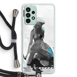 CaseCompany I will not feel a thing: Samsung Galaxy A52s 5G Transparant Hoesje met koord