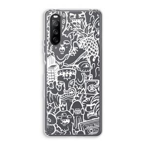 CaseCompany Vexx Mixtape #2: Sony Xperia 10 III Transparant Hoesje