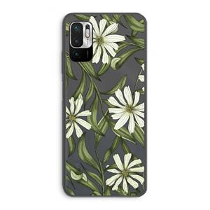 CaseCompany Wit bloemenpatroon: Xiaomi Redmi Note 10 5G Transparant Hoesje