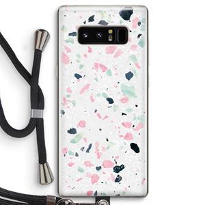 CaseCompany Terrazzo N°3: Samsung Galaxy Note 8 Transparant Hoesje met koord
