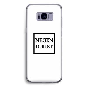 CaseCompany Negenduust vierkant: Samsung Galaxy S8 Transparant Hoesje