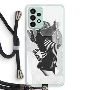 CaseCompany House: Samsung Galaxy A52s 5G Transparant Hoesje met koord