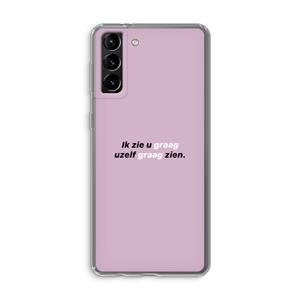 CaseCompany uzelf graag zien: Samsung Galaxy S21 Plus Transparant Hoesje