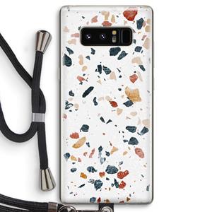 CaseCompany Terrazzo N°4: Samsung Galaxy Note 8 Transparant Hoesje met koord