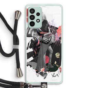CaseCompany Dissimulation du réel: Samsung Galaxy A52s 5G Transparant Hoesje met koord