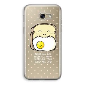 CaseCompany Sleep All Day: Samsung Galaxy A5 (2017) Transparant Hoesje