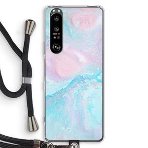 CaseCompany Fantasie pastel: Sony Xperia 1 III Transparant Hoesje met koord