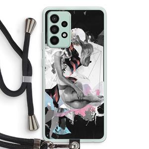 CaseCompany Camouflage de sommeil: Samsung Galaxy A52s 5G Transparant Hoesje met koord