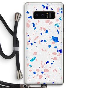 CaseCompany Terrazzo N°6: Samsung Galaxy Note 8 Transparant Hoesje met koord