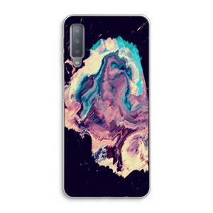 CaseCompany Cosmic Silence: Samsung Galaxy A7 (2018) Transparant Hoesje