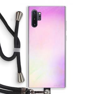 CaseCompany Flow mist pastel: Samsung Galaxy Note 10 Plus Transparant Hoesje met koord