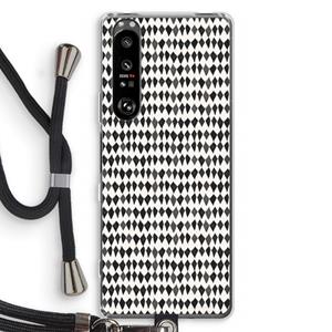 CaseCompany Crazy shapes: Sony Xperia 1 III Transparant Hoesje met koord