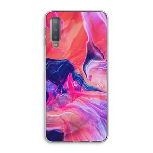 CaseCompany Earth And Ocean: Samsung Galaxy A7 (2018) Transparant Hoesje