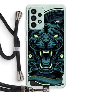 CaseCompany Cougar and Vipers: Samsung Galaxy A52s 5G Transparant Hoesje met koord