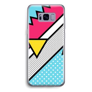 CaseCompany Pop Art #3: Samsung Galaxy S8 Transparant Hoesje