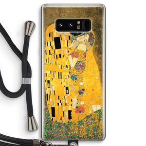 CaseCompany Der Kuss: Samsung Galaxy Note 8 Transparant Hoesje met koord