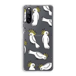 CaseCompany Papegaai: Sony Xperia 10 III Transparant Hoesje
