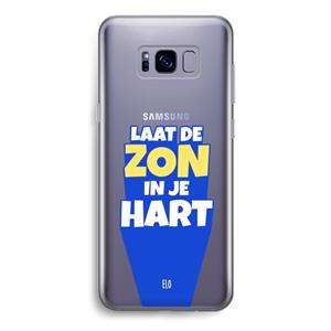 CaseCompany Laat de zon in je hart: Samsung Galaxy S8 Transparant Hoesje