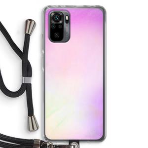 CaseCompany Flow mist pastel: Xiaomi Redmi Note 10 Pro Transparant Hoesje met koord