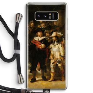 CaseCompany De Nachtwacht: Samsung Galaxy Note 8 Transparant Hoesje met koord