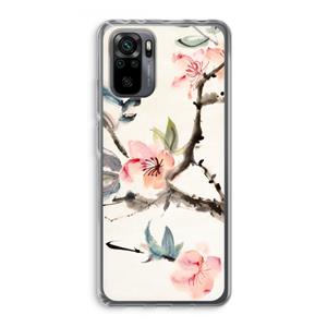 CaseCompany Japanse bloemen: Xiaomi Redmi Note 10 Pro Transparant Hoesje