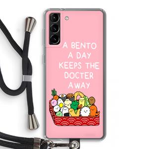 CaseCompany Bento a day: Samsung Galaxy S21 Plus Transparant Hoesje met koord
